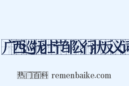 广西巡抚壮节邹公行状反义词是什么意思的图片